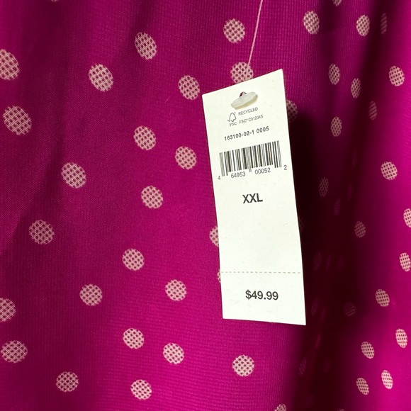 NWT Gap Purple Polka Dot Cold Shoulder Top Size XXL - Picture 11 of 14